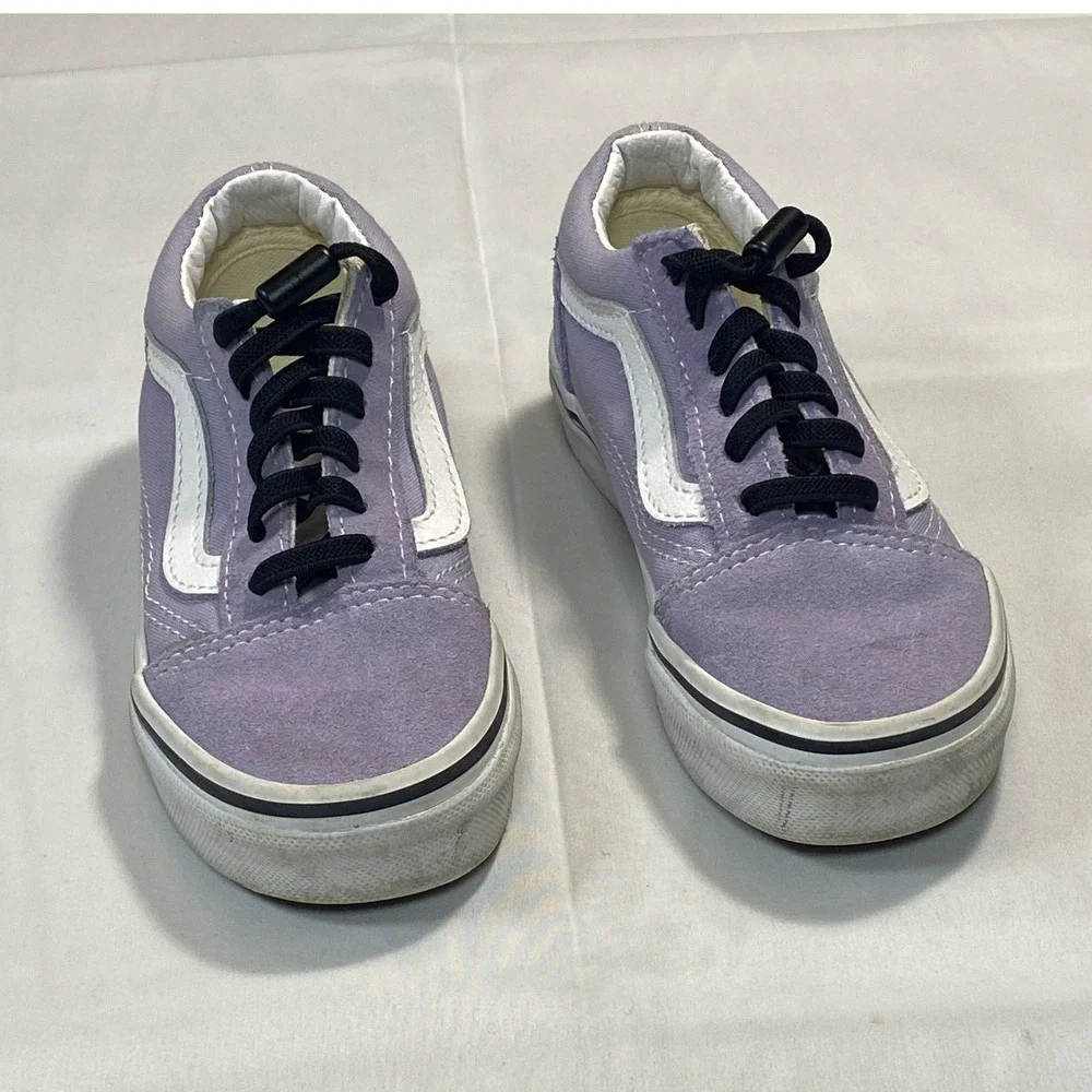 Vans Old Skool‎ Kids Lavender Suede Lace Up Low Top Sneakers Size 11